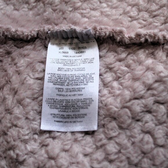 Columbia Fire Side Full Zip Sherpa Jacket, Dusty Pink, Warm Layer, Medium - Picture 11 of 11